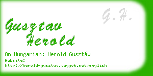 gusztav herold business card